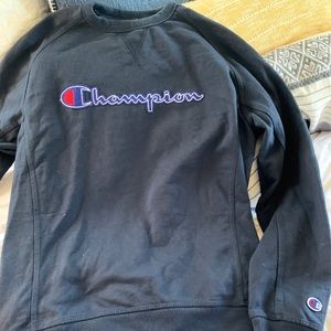 navy Champion crewneck